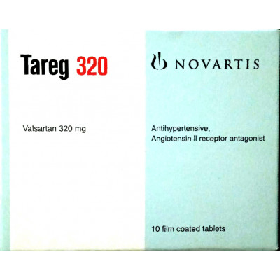 TAREG 320MG (VALSARTAN )  10 F.C. TABLETS